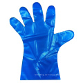 Günstige blaue klare HDPE -Handschuhe mit Lochkarte